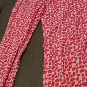 Pink Leopard Print Pants